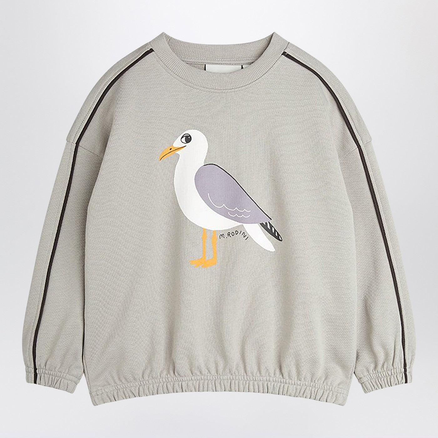 Sweat gris avec impression de mouette