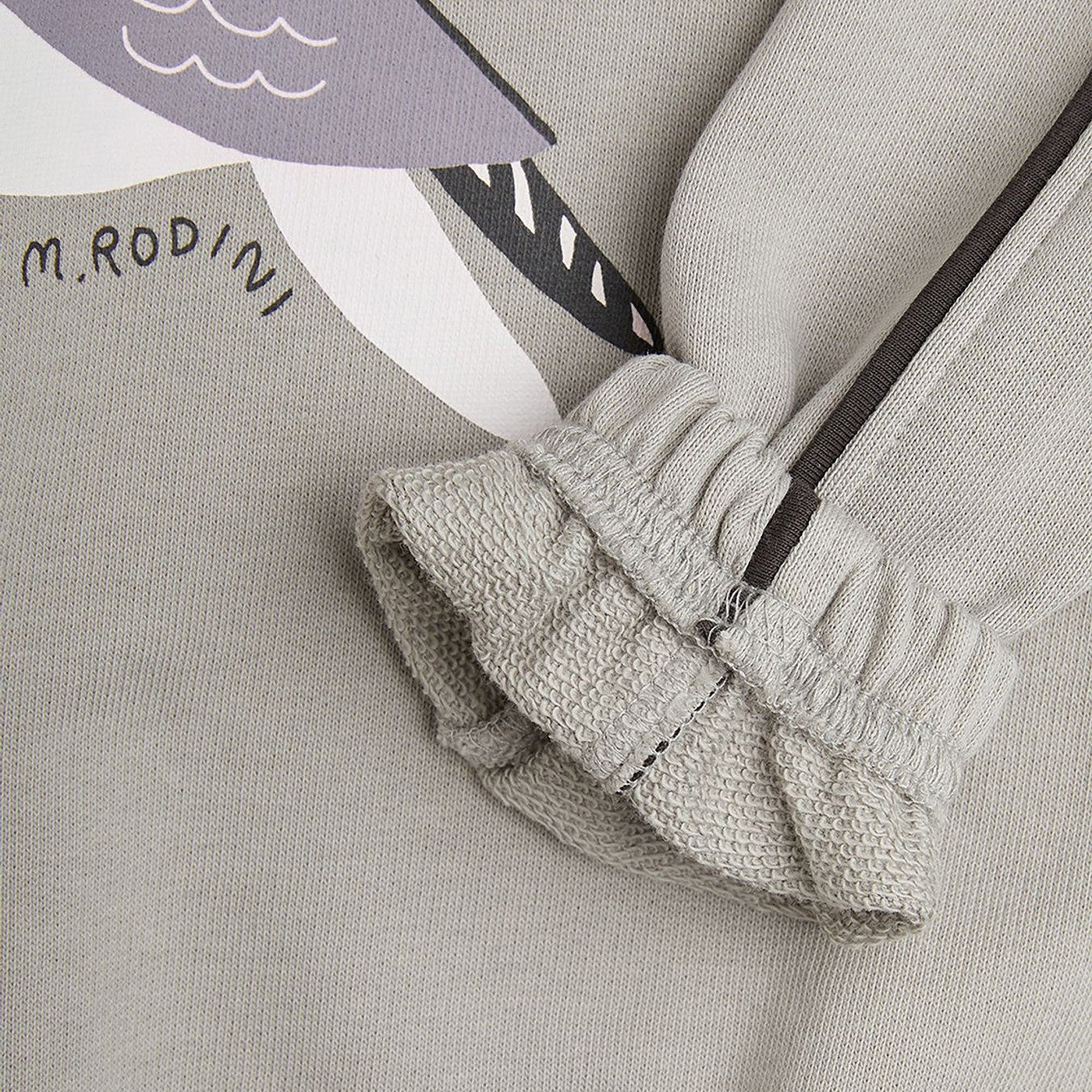 Sweat gris avec impression de mouette