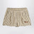 Shorts beige à motif à carreaux