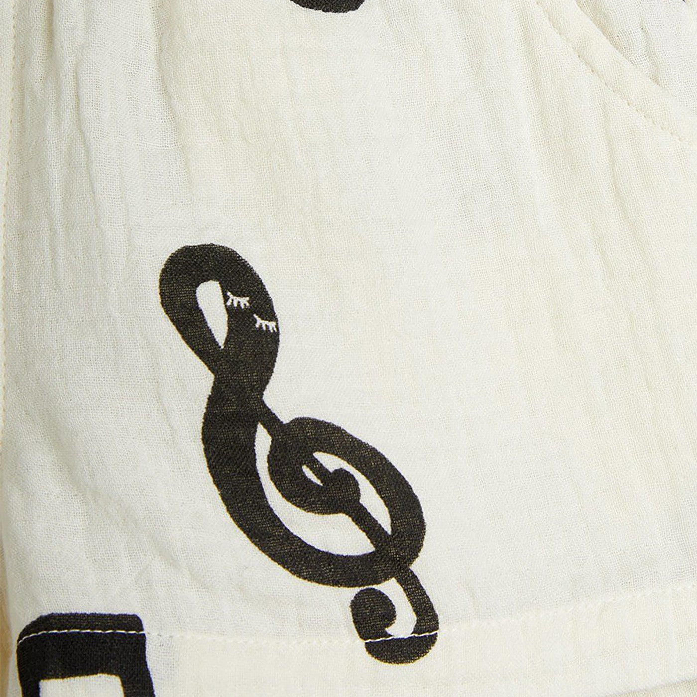 White Shorts with musical notes