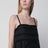 Monogram-Kleid aus Seide in Schwarz