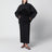 Black cotton-blend windbreaker jacket