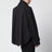 Black cotton-blend windbreaker jacket