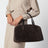 Mittelbraune Wildledertasche
