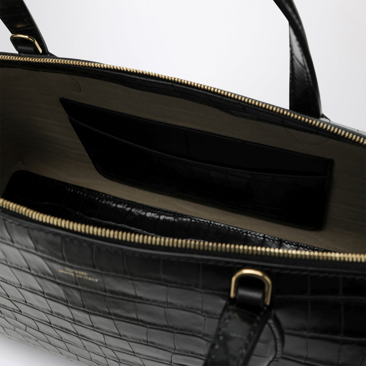 Borsa a tracolla nera in pelle