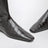 Bottines Chelsea zippées en cuir effet crocodile marron