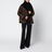 Giacca country con zip marrone