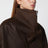 Giacca country con zip marrone