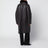 Cappotto oversize marrone scuro in montone