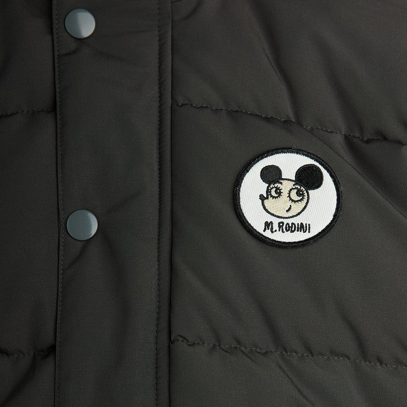 Black Ritzratz patch puffer