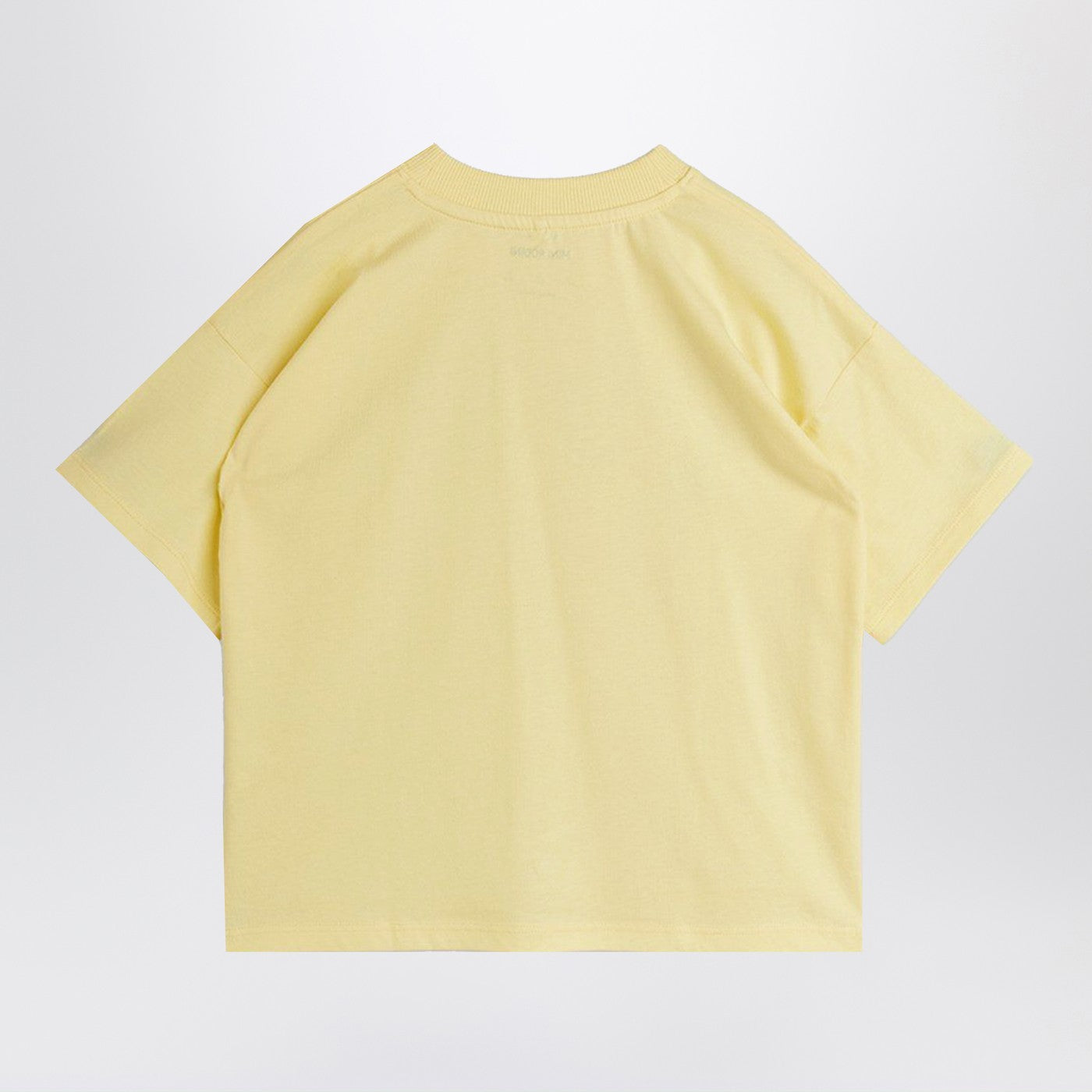 T-shirt jaune clair avec imprimé panda et chat
