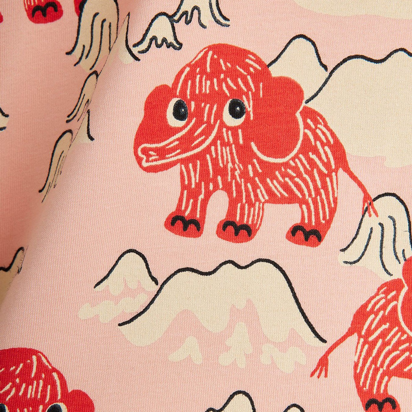 Leggings rosa con mammut