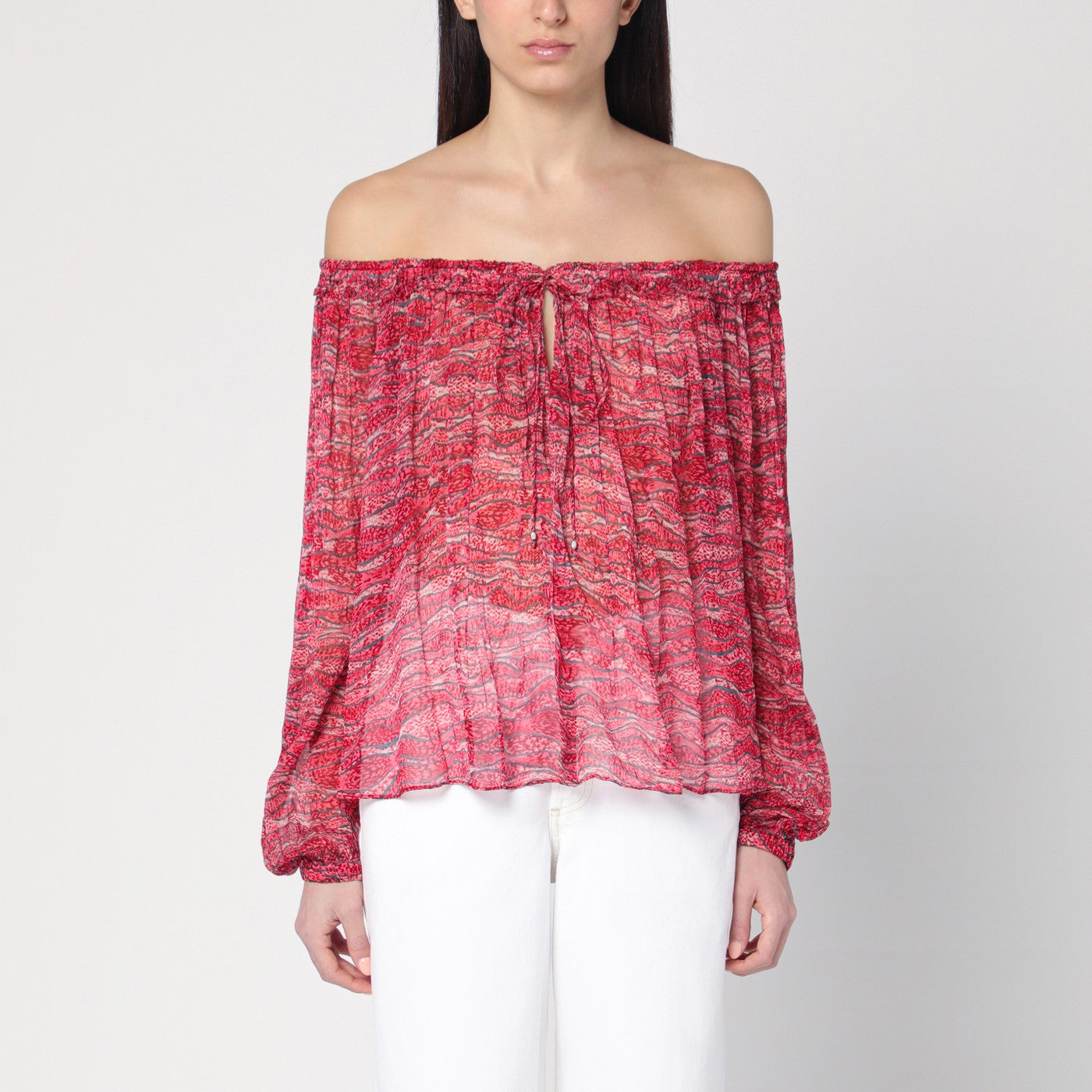Top red Vutti with print
