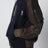 Sweat à capuche bleu marine/kaki en coton mélangé