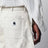 Pantaloni arrotondati cargo avorio in cotone