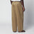 Beige Hose aus Baumwolltwill mit Gürtel