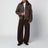 Brown Melton Wool Blouson Jacket