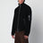 Cardigan noir en laine à col montant