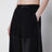 Weite Wollhose mit Einsätzen und Gürtel