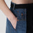 Short en laine et denim noir