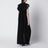 Black wool organza vest