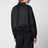 Black double-breasted wool and nylon blend jacket