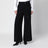 Pantalon large noir avec ceinture