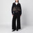 Pantalon large noir avec ceinture