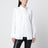Chemise superposée blanche en mélange de coton