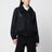 Giacca blu navy/nera in lana e nylon