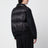 Giacca blu navy/nera in lana e nylon