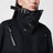Giacca blu navy/nera in lana e nylon