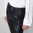 Pantalon slim noir en similicuir