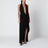 Robe Spire Cascade noire en jersey de viscose