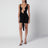Schwarzes Minikleid aus Stretch-Jersey mit Cut-out-Ausschnitt