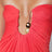 Robe longue corail en jersey
