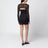 Black mini dress in viscose jersey