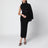 Robe de soirée Aurelia en viscose noire