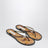 Black/amber Jo flip-flop sandals