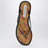 Black/amber Jo flip-flop sandals