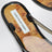 Black/amber Jo flip-flop sandals