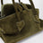 Borsa La Passeggiata Mini verde kaki in suede