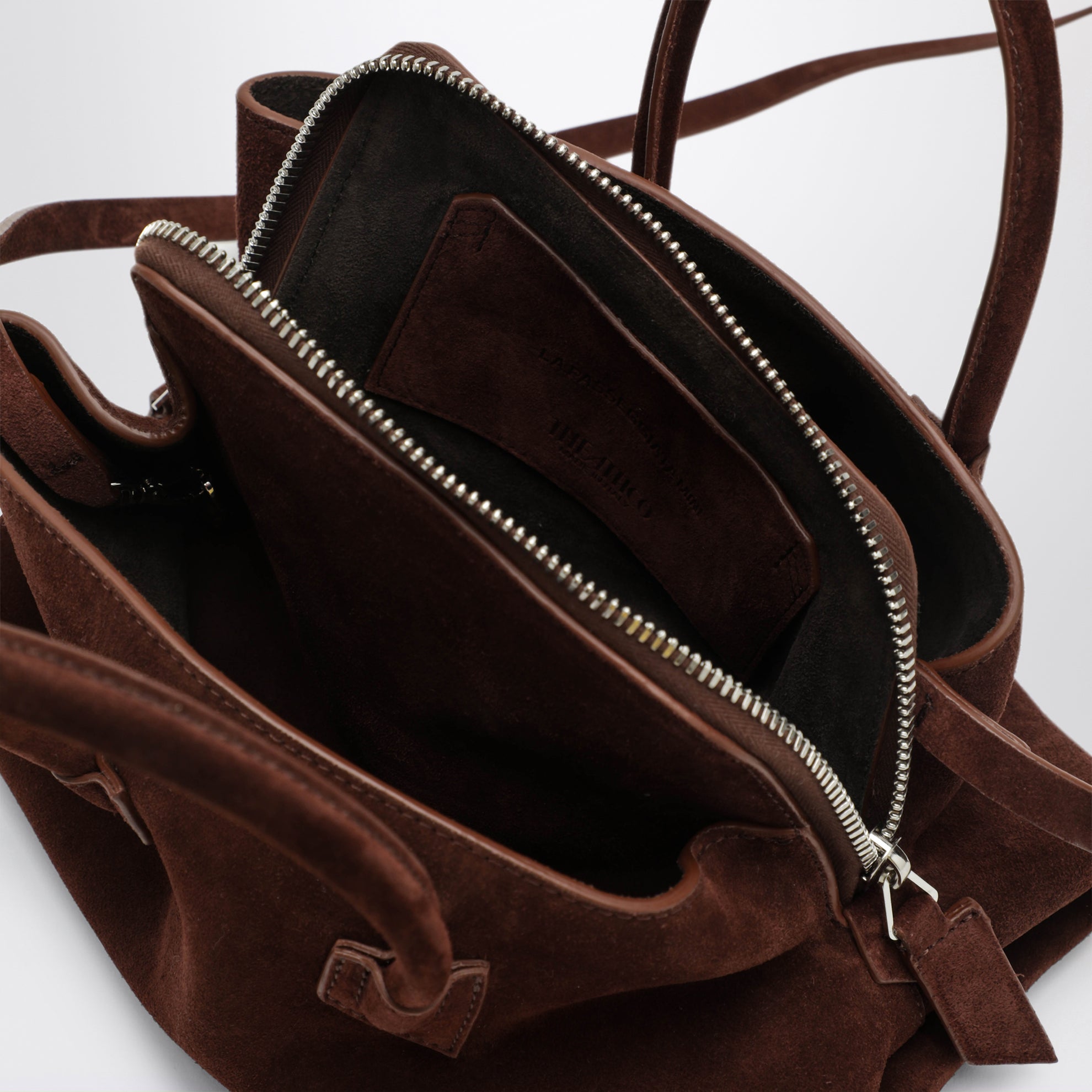 Sac La Passeggiata Mini en daim marron