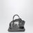 La Passeggiata Mini dark grey cracked laminated leather bag