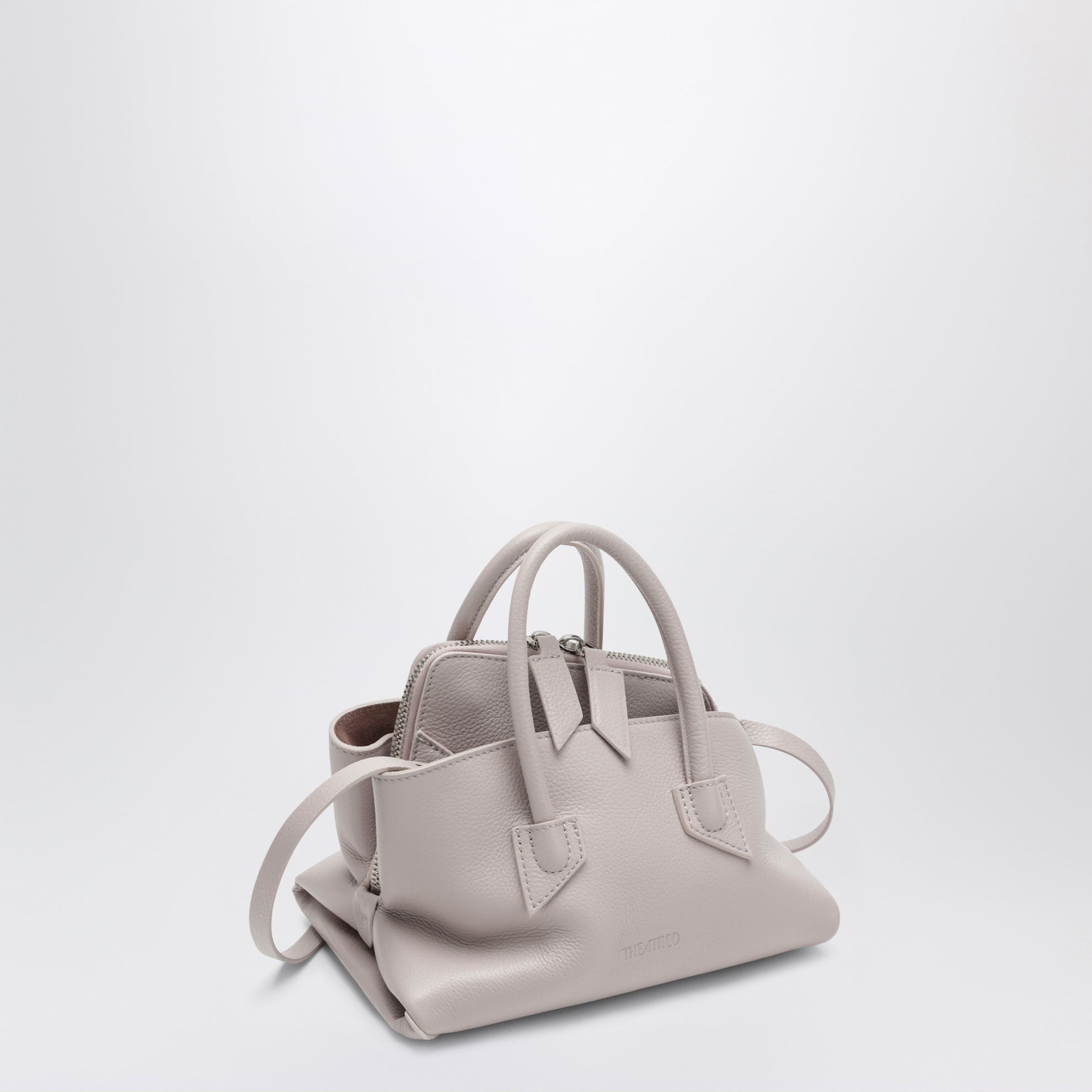 Borsa La Passeggiata Mini Light Mauve in pelle granata