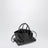 La Passeggiata Mini Tasche in Schwarz aus Leder mit Krokoprägung