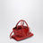 La Passeggiata Mini Tasche aus rotem Leder mit Krokoprägung