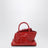 La Passeggiata Mini Tasche aus rotem Leder mit Krokoprägung
