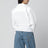 White asymmetric cotton shirt