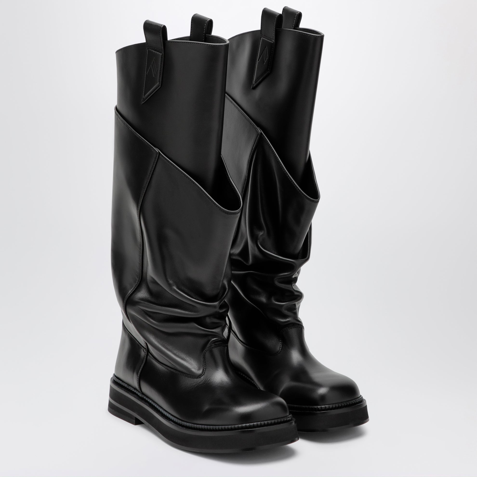 Bottes de combat Robin Passeggiata en cuir noir